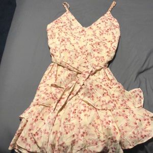 Thin adjustable strap mini dress